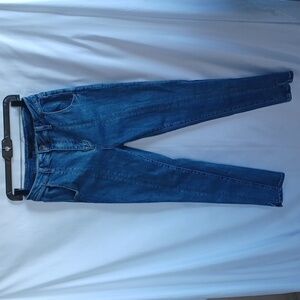 RISEN high rise front seam detailed skinny jeans